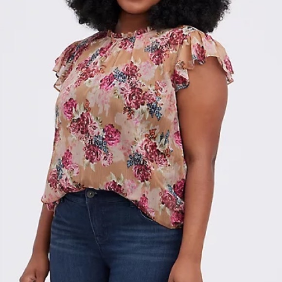 TORRID Floral Chiffon Top - Picture 4 of 7